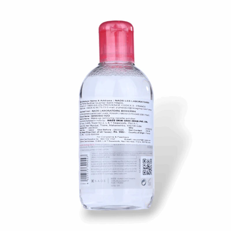 Bioderma Sensibio H2O Water Makeup Remover For Sensitive skin Normal skin