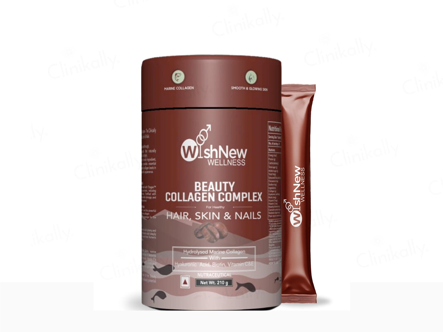 WishNew Wellness Beauty Collagen For Healthy Hair, Skin & Nails