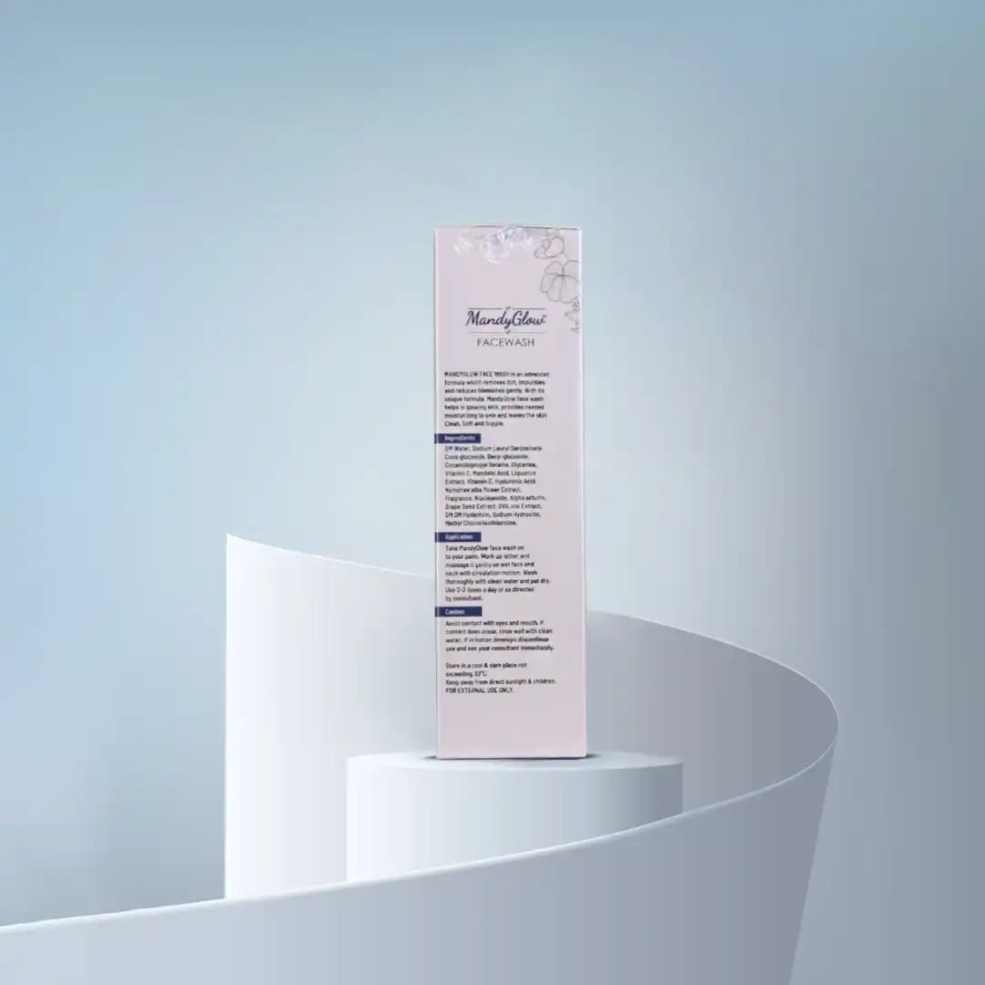 Mandy glow facewash Brighten your skin, gently exfoliate skin, and enhance