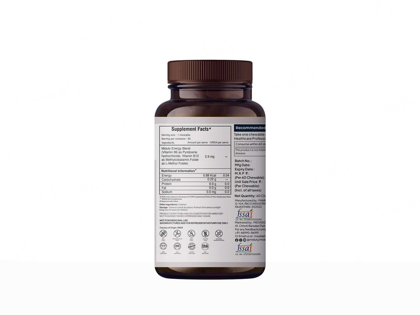 Miduty Methyl B-12 & Folate Tablet