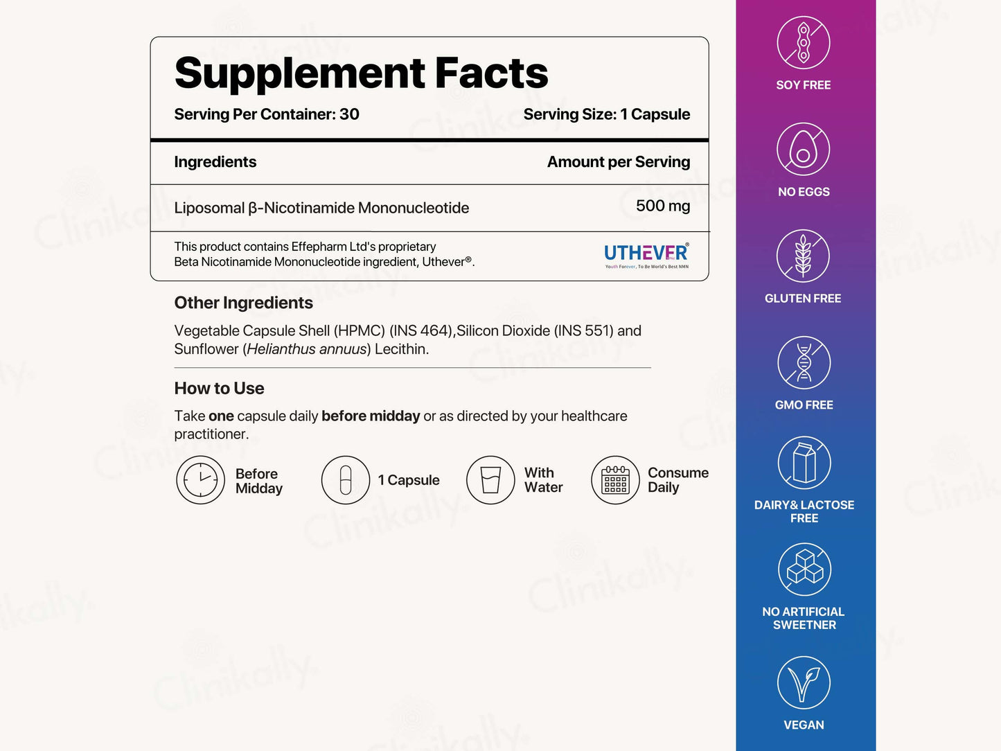 Decode Age Liposomal NMN 500 Vegan Capsule