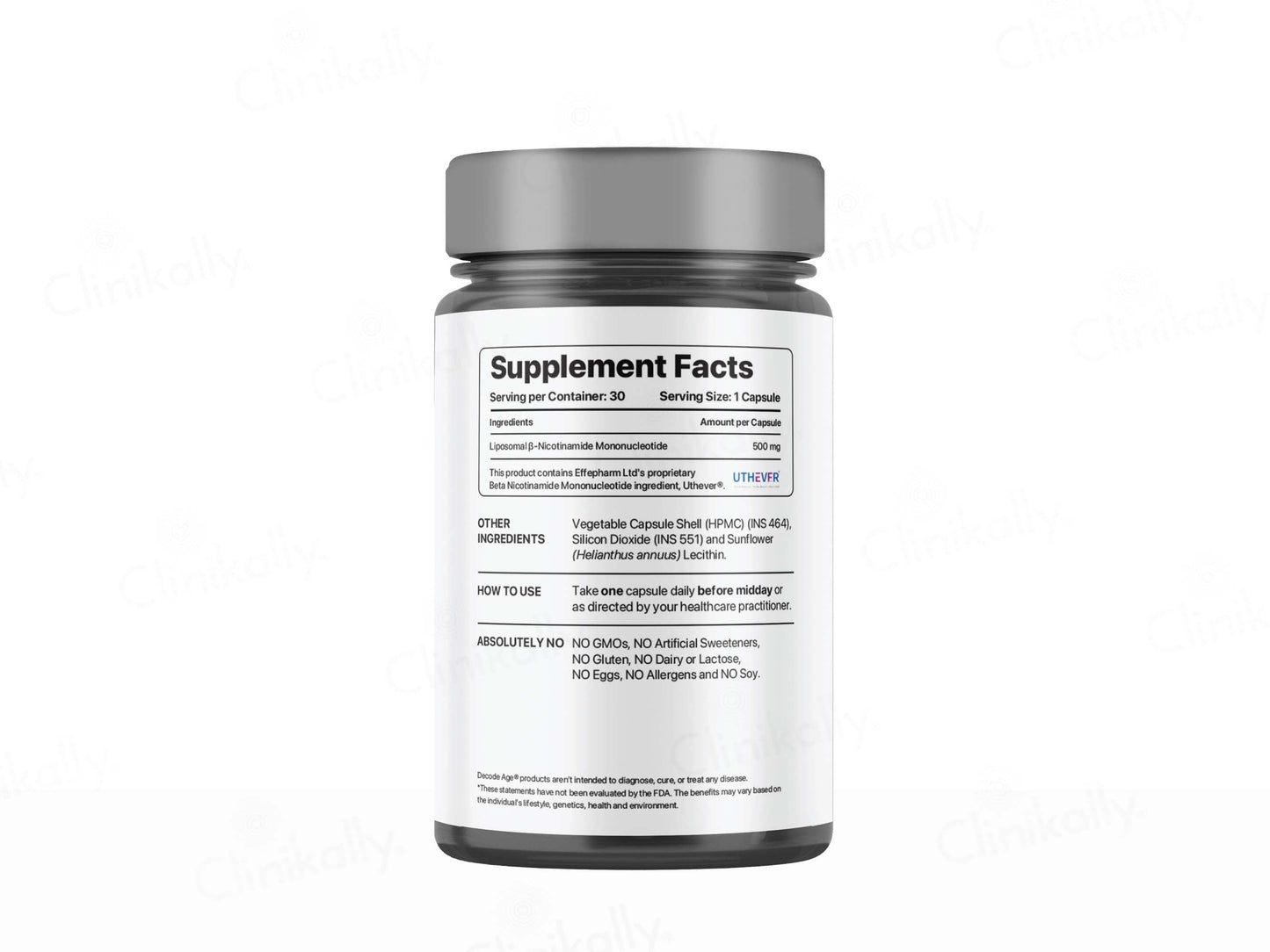 Decode Age Liposomal NMN 500 Vegan Capsule