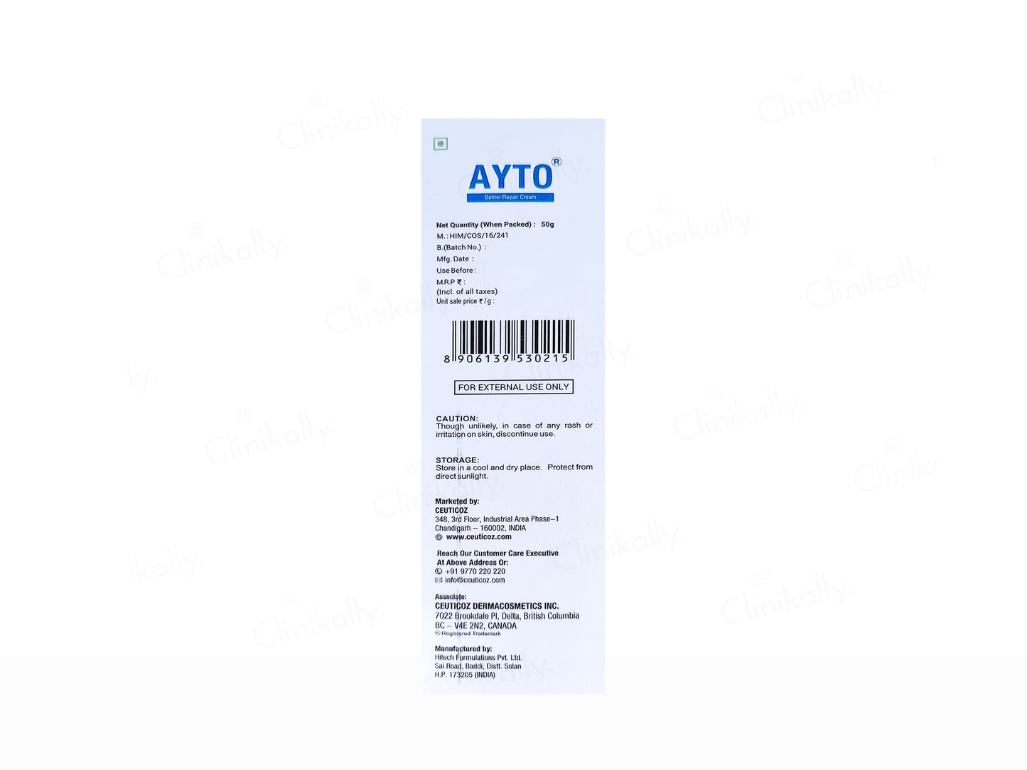 Ceuticoz Ayto Barrier Repair Cream