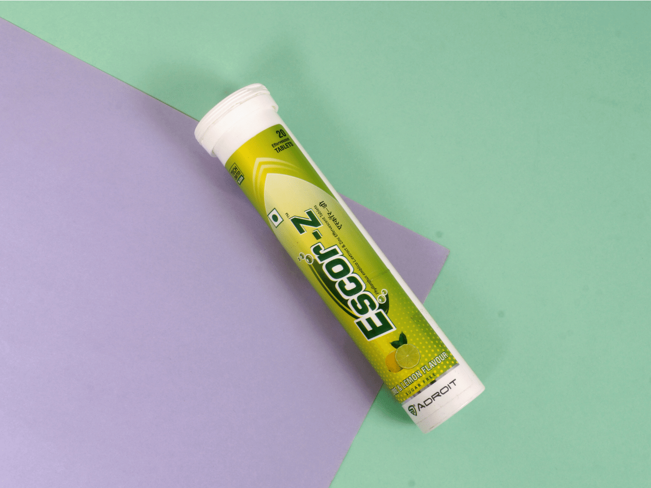 Adroit Escor-Z Sugar-Free Lime-Lemon Effervescent Tablet with Zinc Immunity