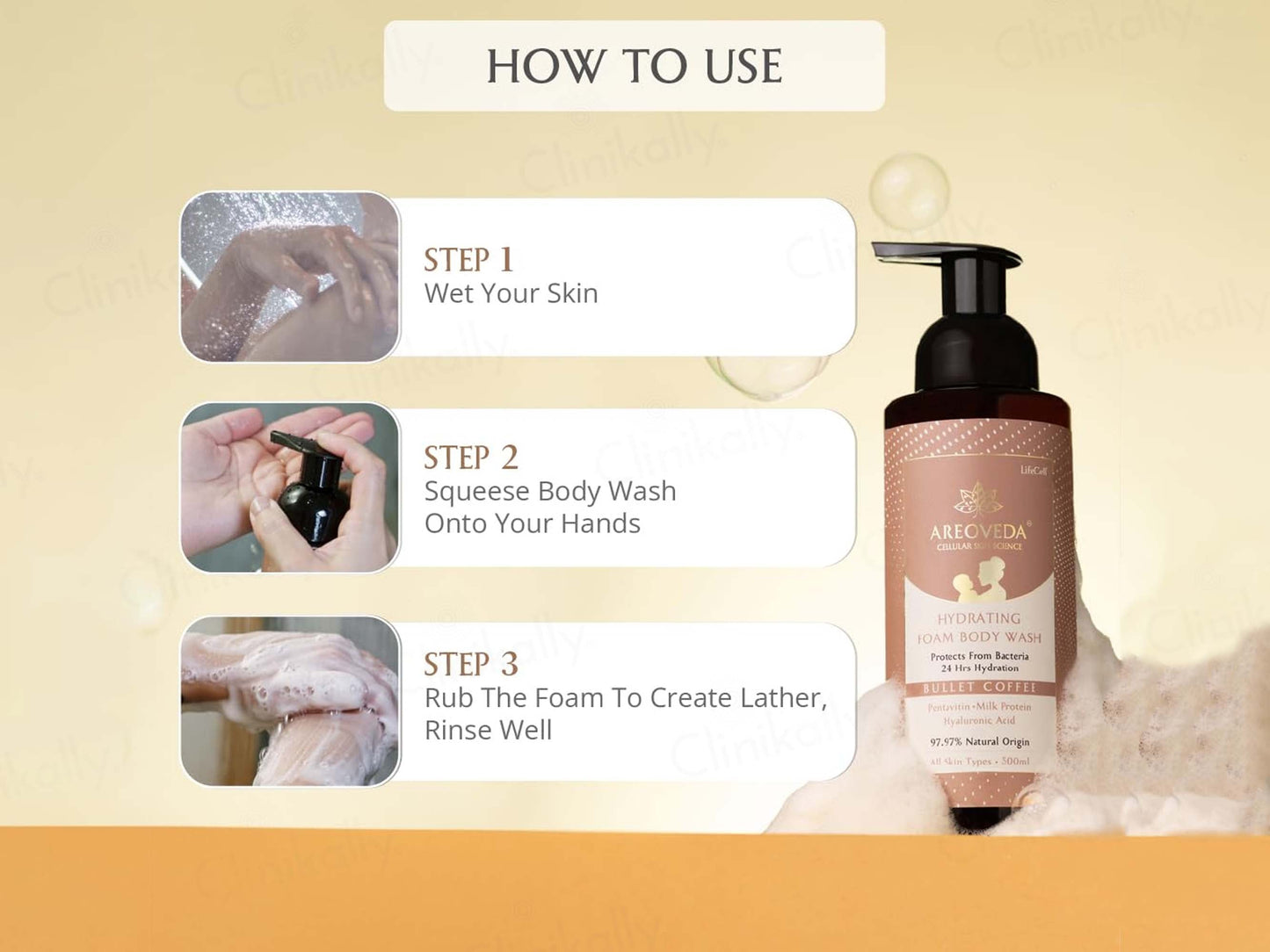 Areoveda Hydrating Body Foam Wash