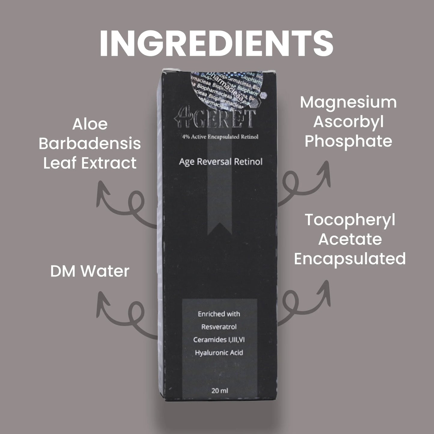 Ageret Age-Reversal Retinol Serum Reduce Hyperpigmentation