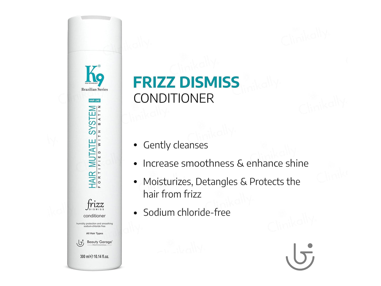 Beauty Garage K9 Frizz Dismiss Shampoo + Conditioner Combo