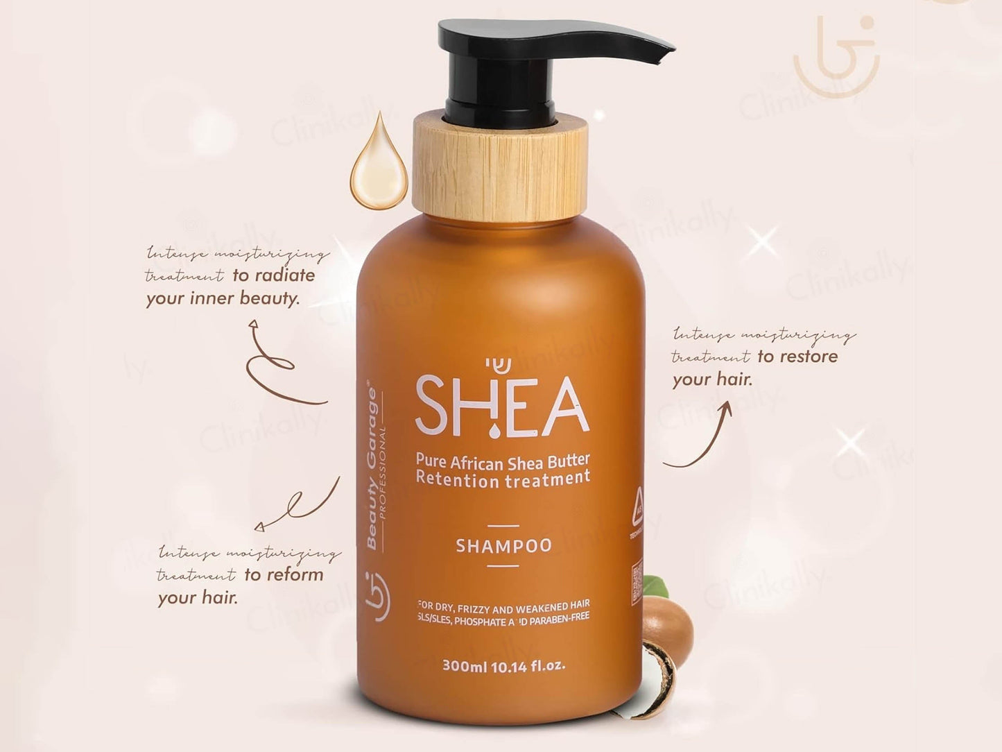 Beauty Garage Pure African Shea Butter Retention Treatment Shampoo + Conditioner
