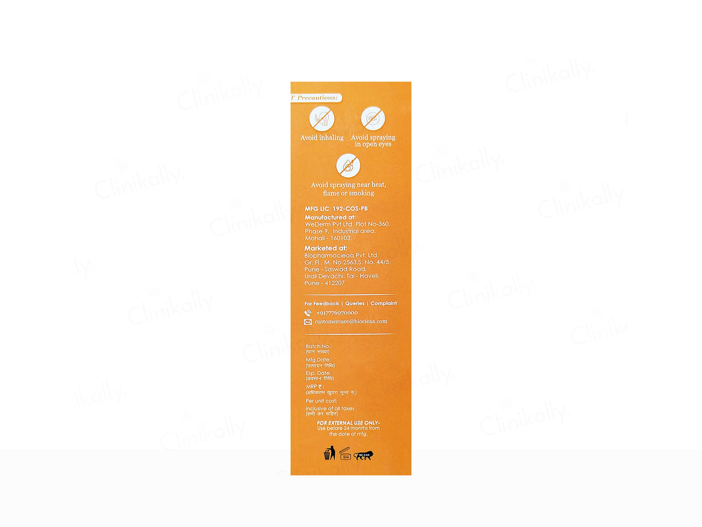 BioUV Spray Sunscreen SPF 50 PA+++