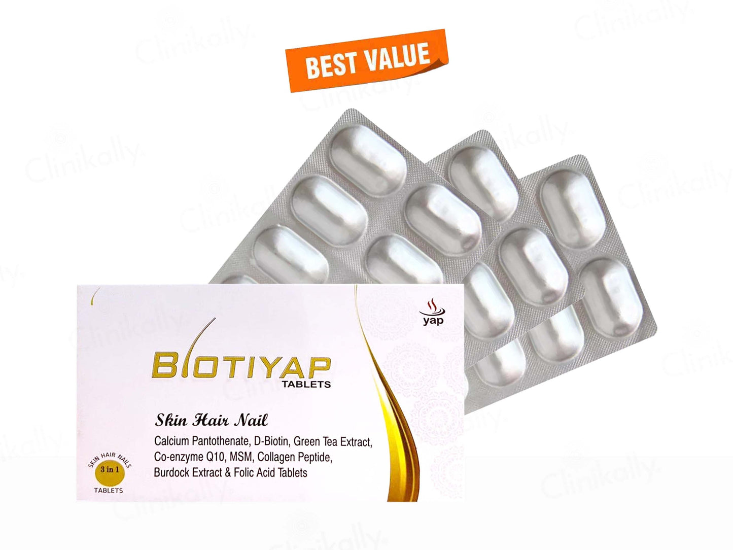 Biotiyap Tablet For Skin, Hair And Nail