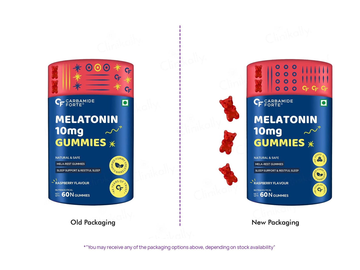 Carbamide Forte Melatonin 10mg Gummies - Raspberry Flavour