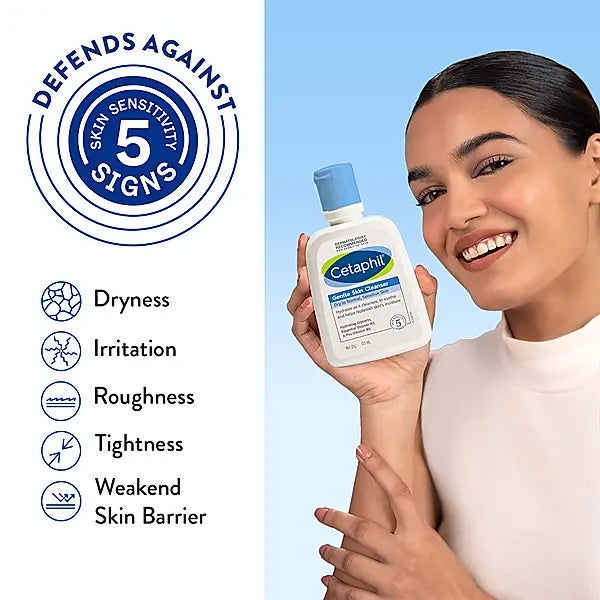 Cetaphil Gentle Skin Cleanser for Face & Body – 125ml, 250ml, 500ml, 1L | For Dry, Sensitive, Normal & Combination Skin