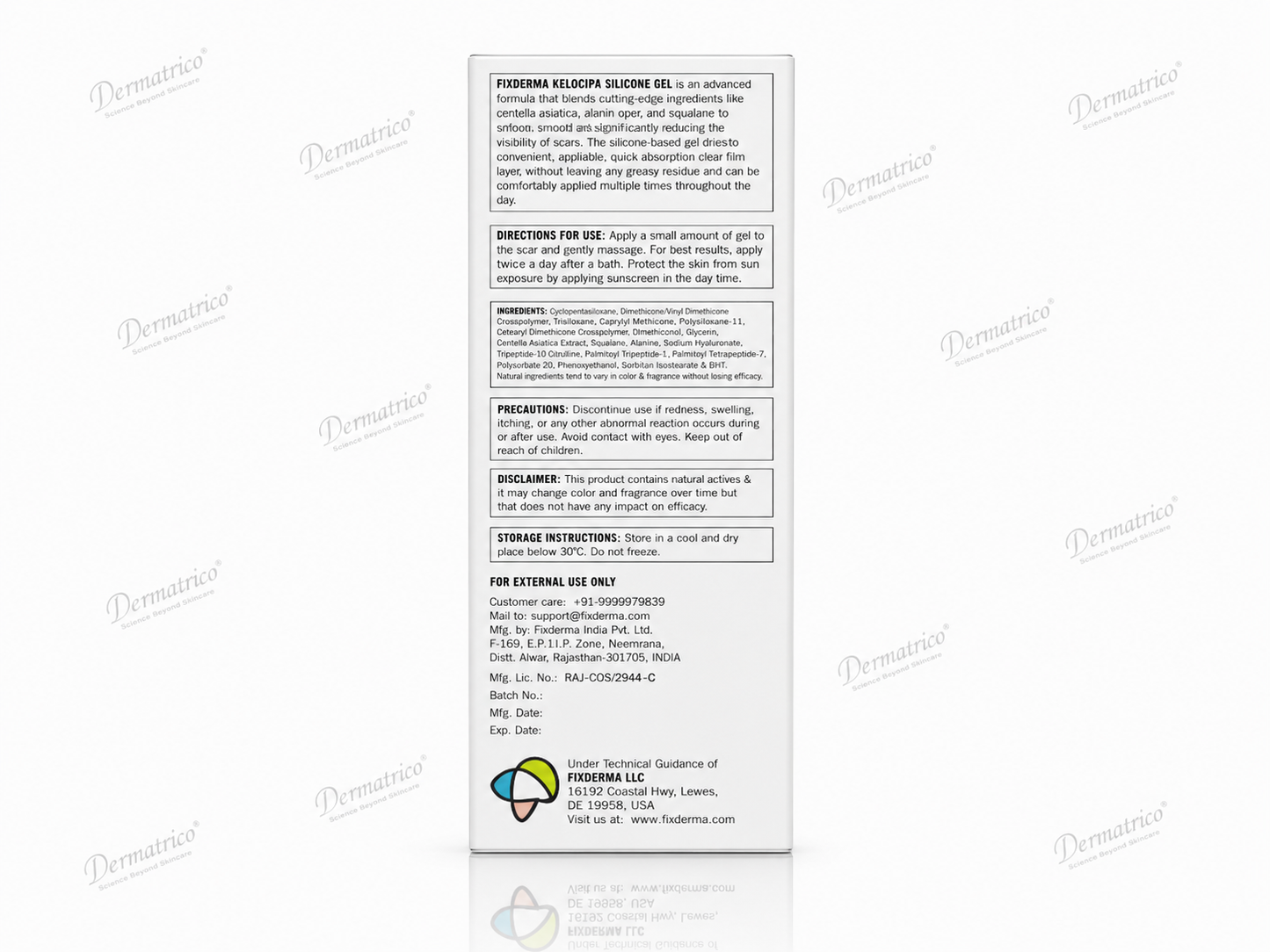 Fixderma Kelocepa Silicone Scar Gel