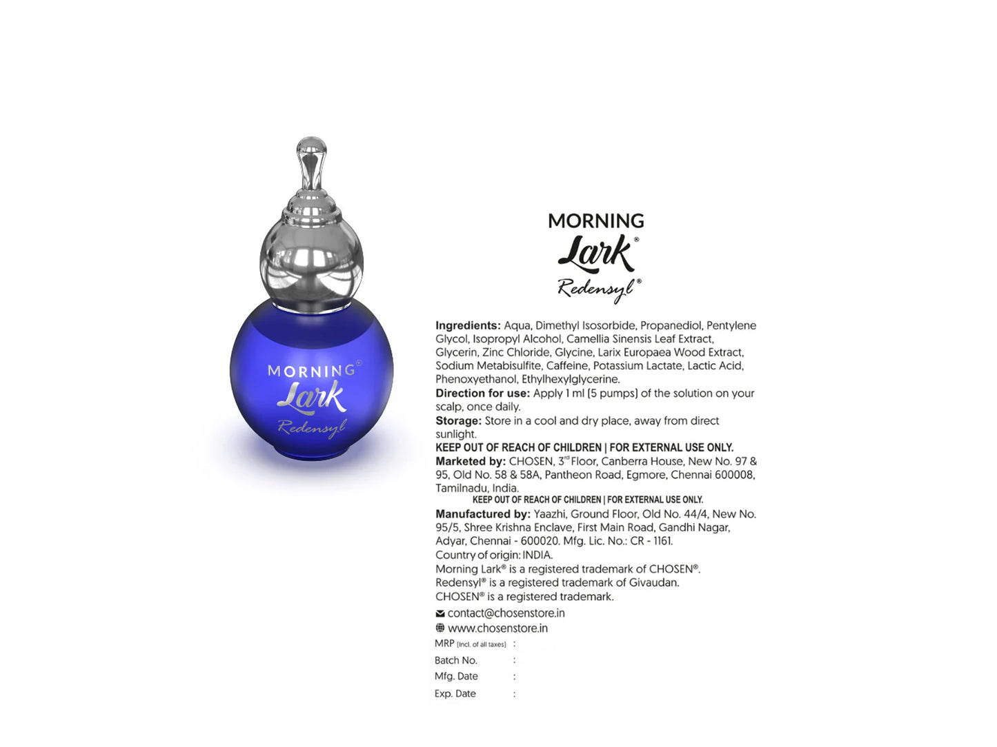 Chosen Morning Lark Redensyl Hair Growth Serum