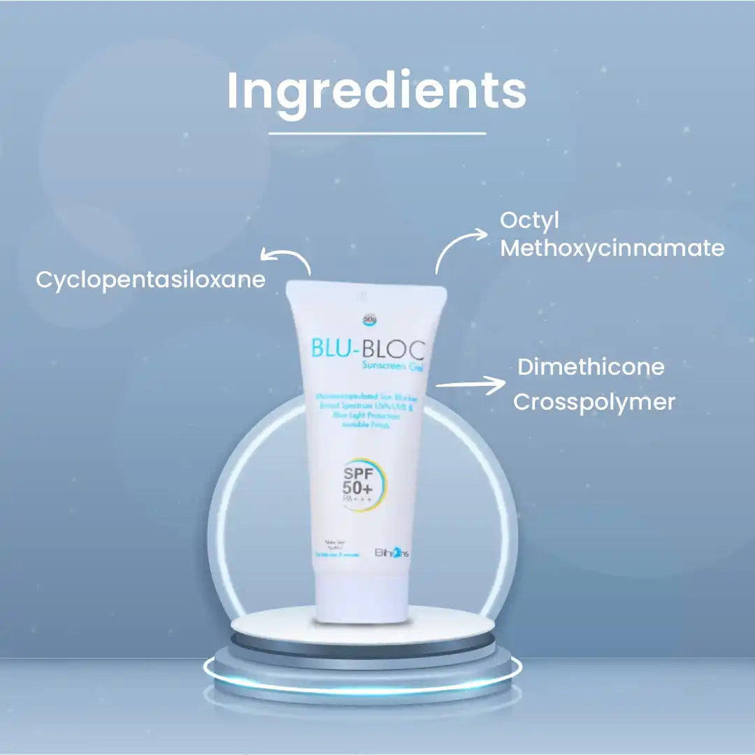Blu-Bloc Sunscreen Gel | Instant Hydration With complete sun protection
