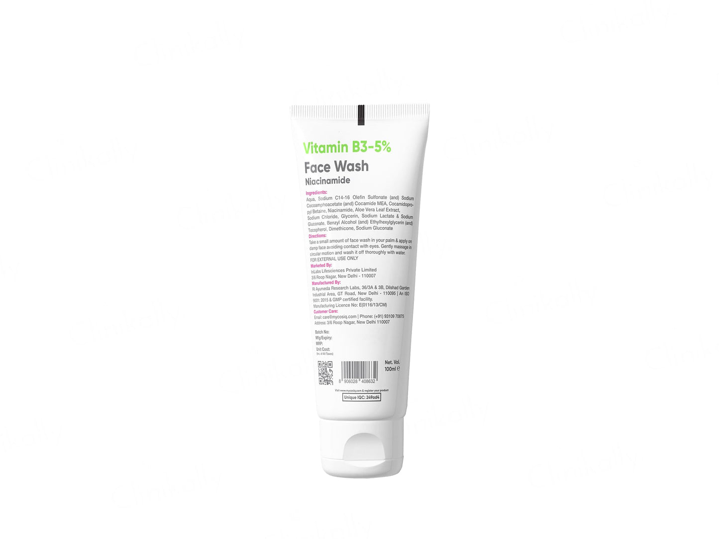 CosIQ Vitamin B3-5% Niacinamide Face Wash