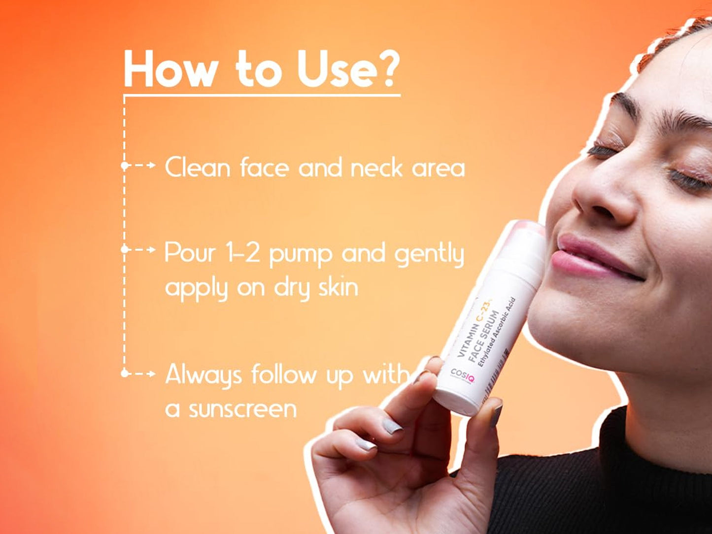 CosIQ Vitamin C-23% Ethylated Ascorbic Acid Face Serum