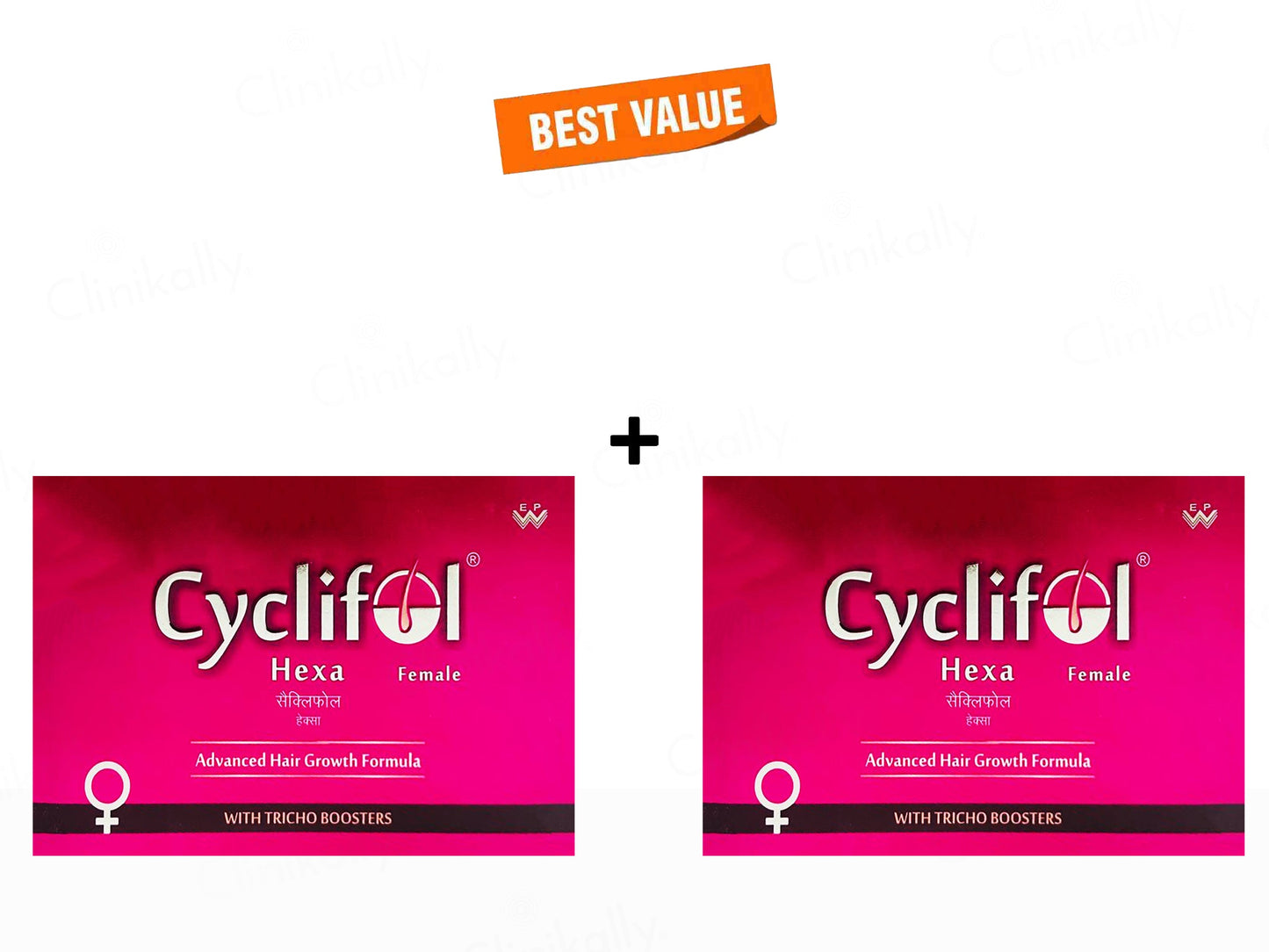 Cyclifol Hexa Female Advanced Cyclical Therapy Hair Growth Formula Kit