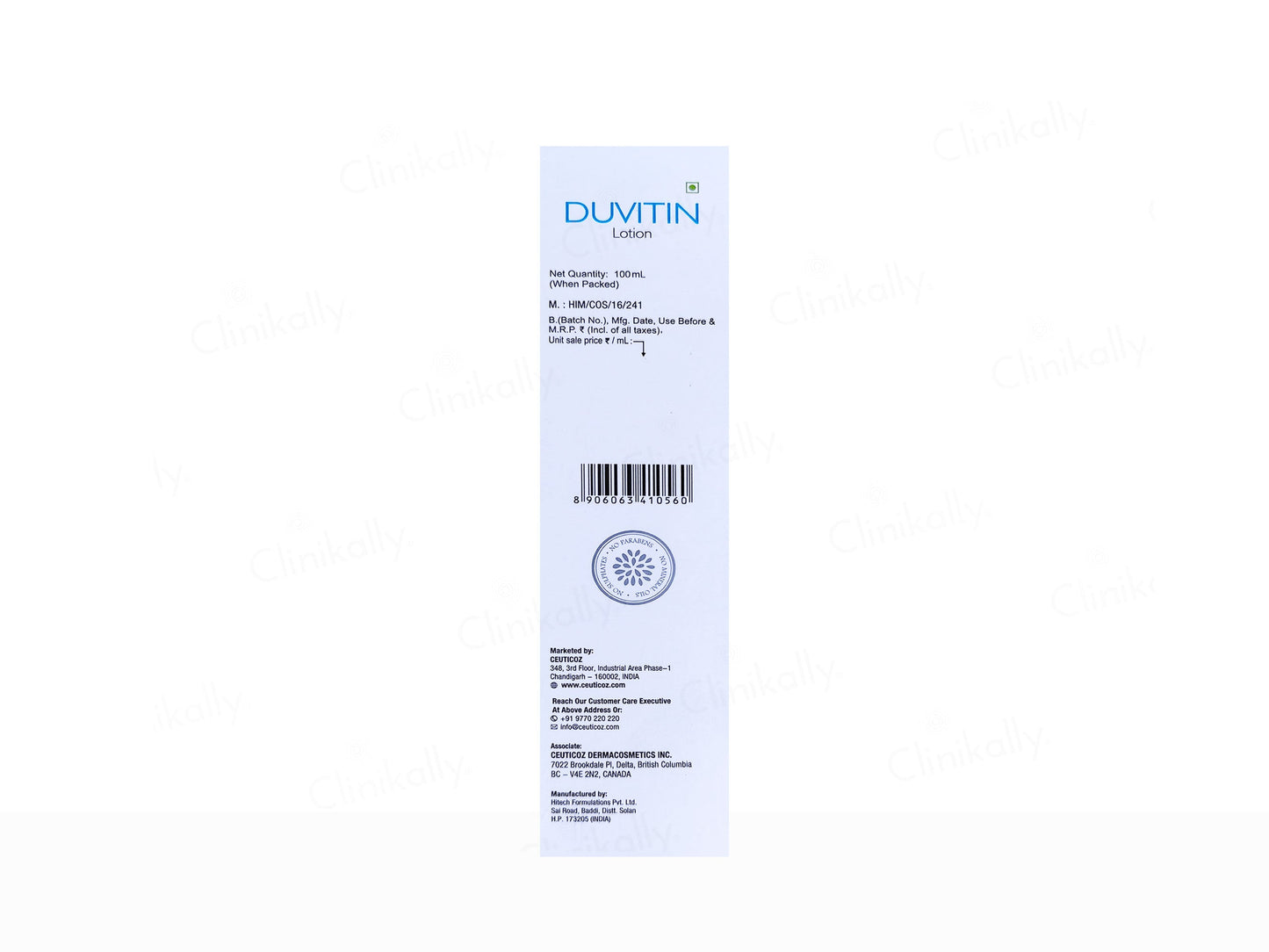 Ceuticoz Duvitin Intensive Moisturising Lotion