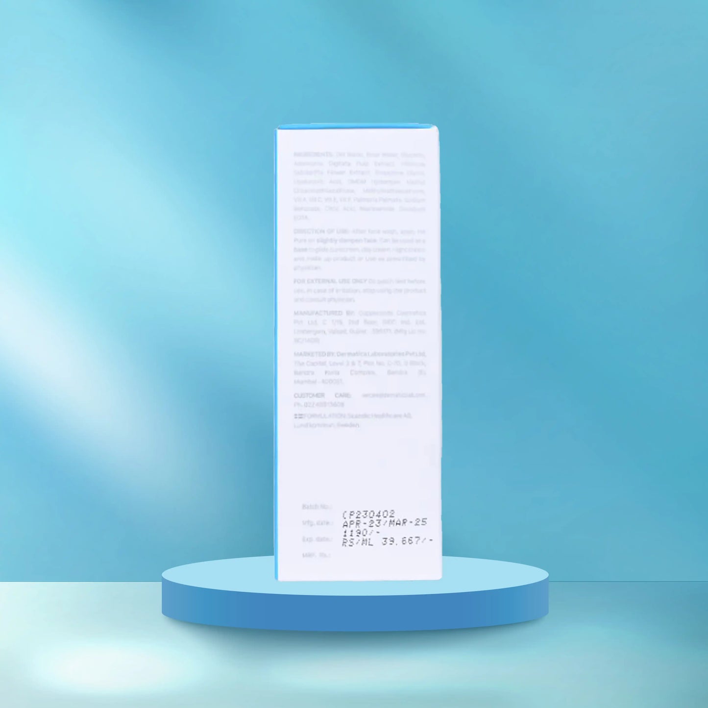 Dermatica HA Pure Serum Intensely hydrates the skin with long lasting effects.