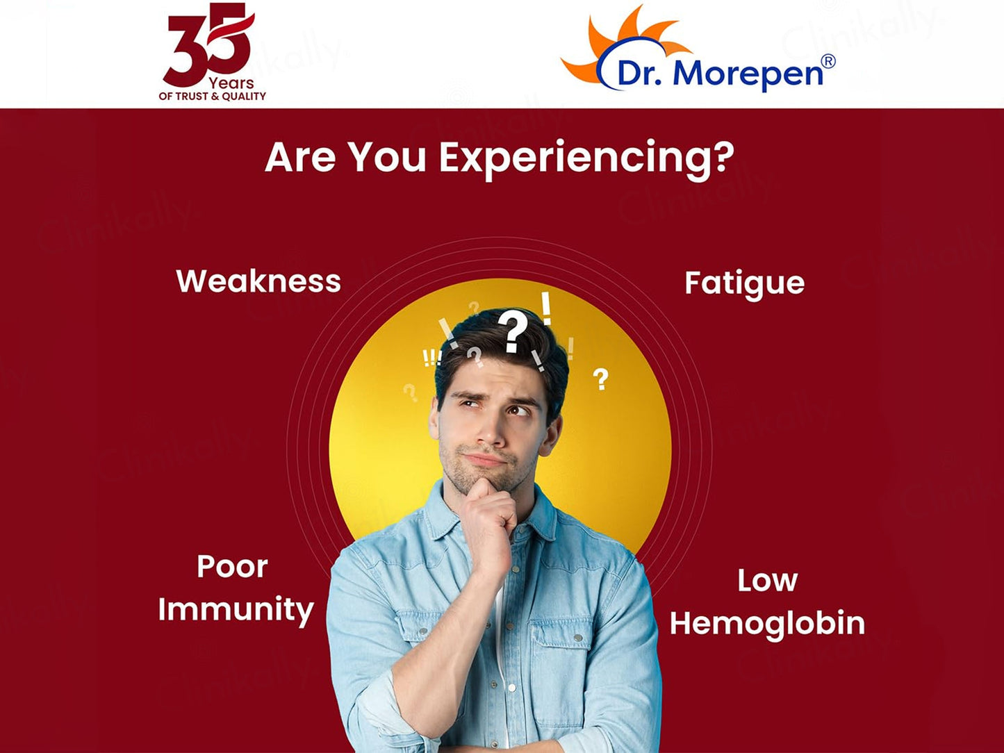 Dr. Morepen Iron & Zinc, L-Methyl Folate, Vitamin C & B12 Tablet