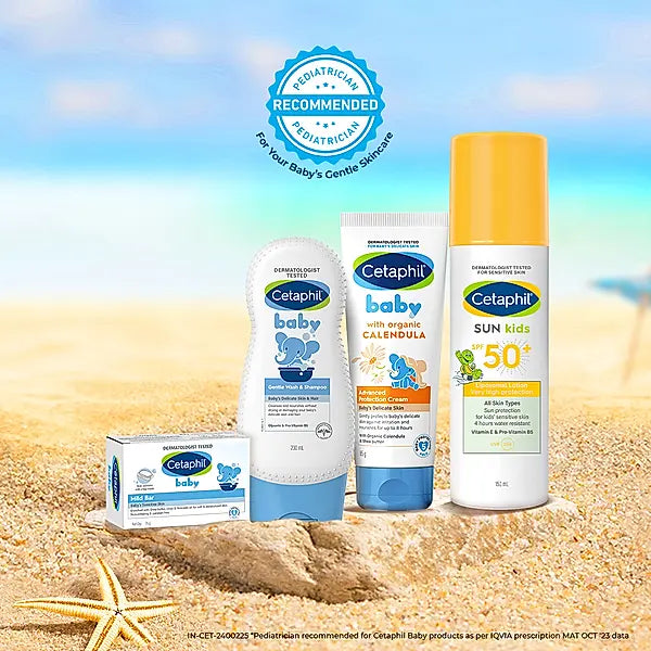 Cetaphil Sunscreen For Kids SPF 50 For All Skin Types | Sun Protection 4 hours water resistant-150ml