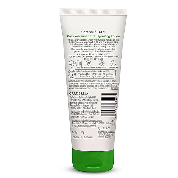 Cetaphil Daily Advance Ultra Hydrating Lotion For Dry, Oily And Sensitive Skin