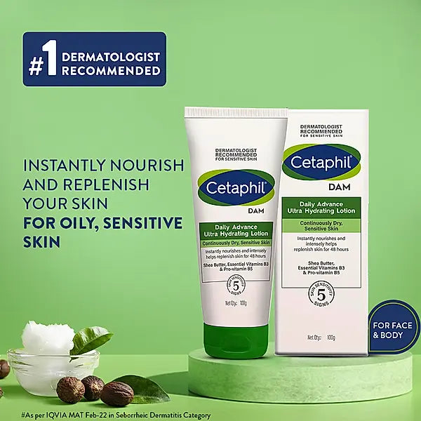 Cetaphil Daily Advance Ultra Hydrating Lotion For Dry, Oily And Sensitive Skin