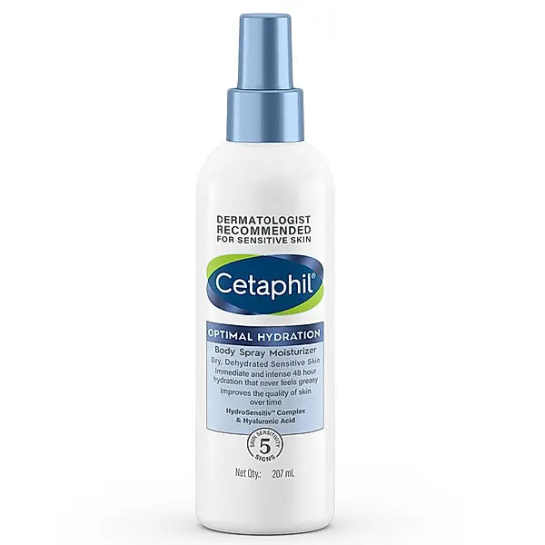 Cetaphil Optimal Hydration Body Spray Moisturizer For Dry And Dehydrated Sensitive Skin