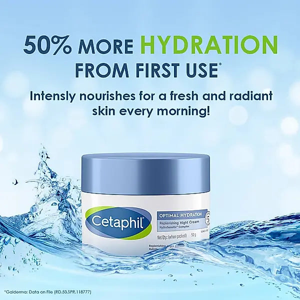 Cetaphil Optimal Immediate hydration replenishing night cream - 50g