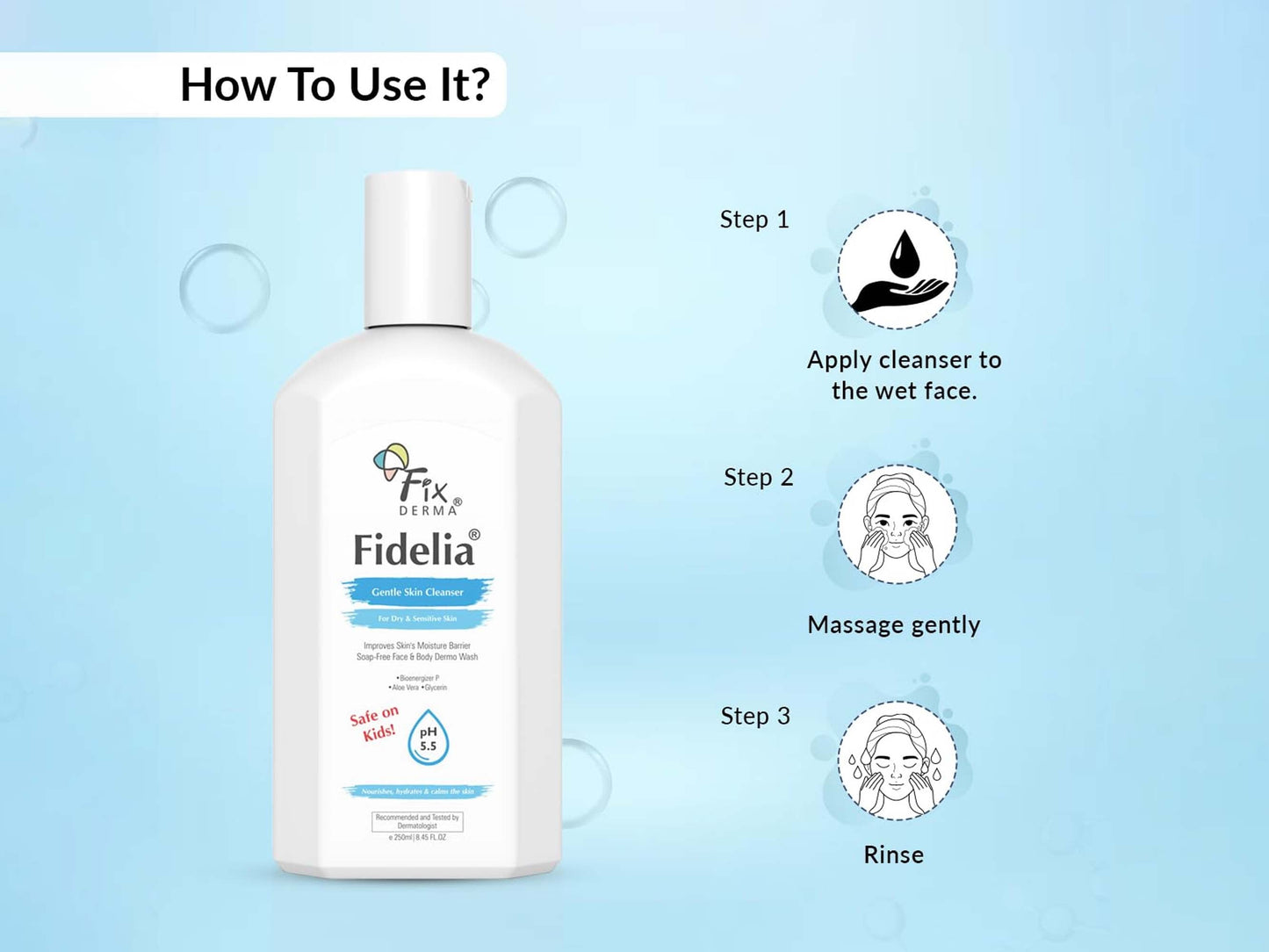 Fixderma Fidelia Gentle Skin Cleanser