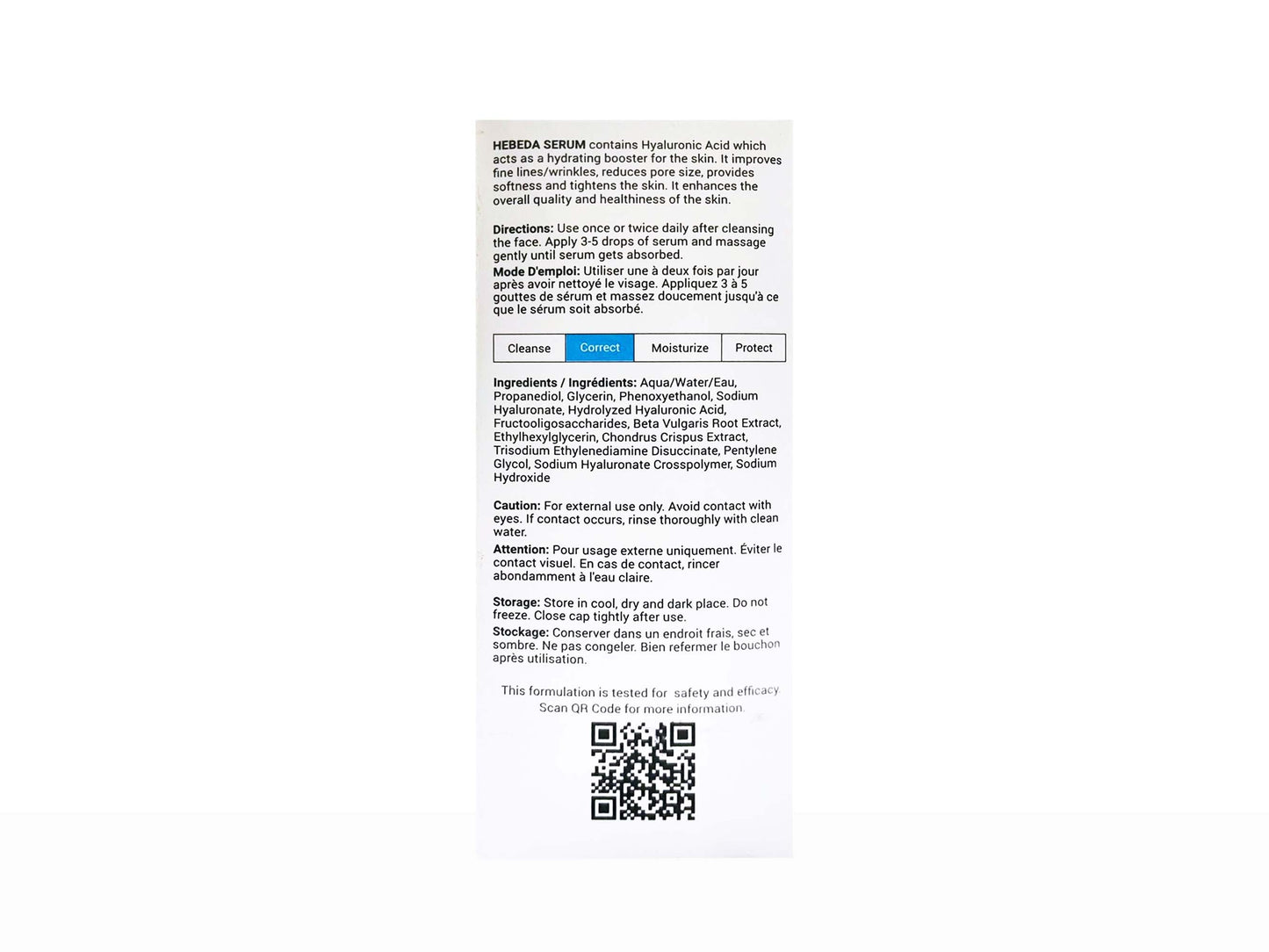 Hebeda Hyaluronic Acid Concentrate Serum