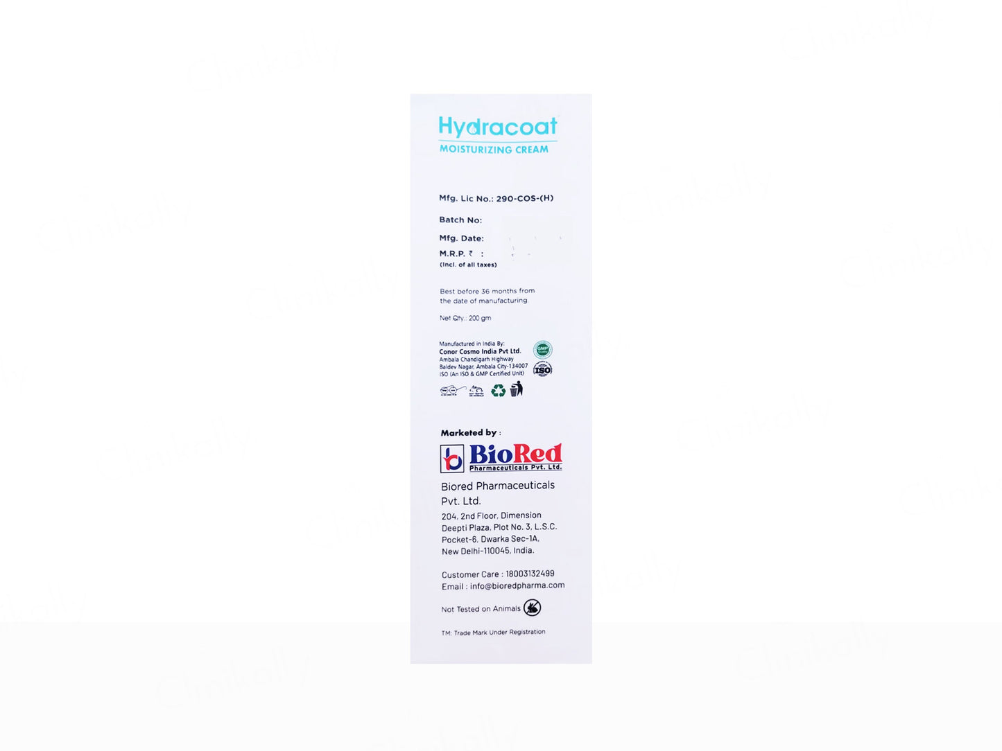 Hydracoat Moisturizing Cream For Normal To Dry Skin
