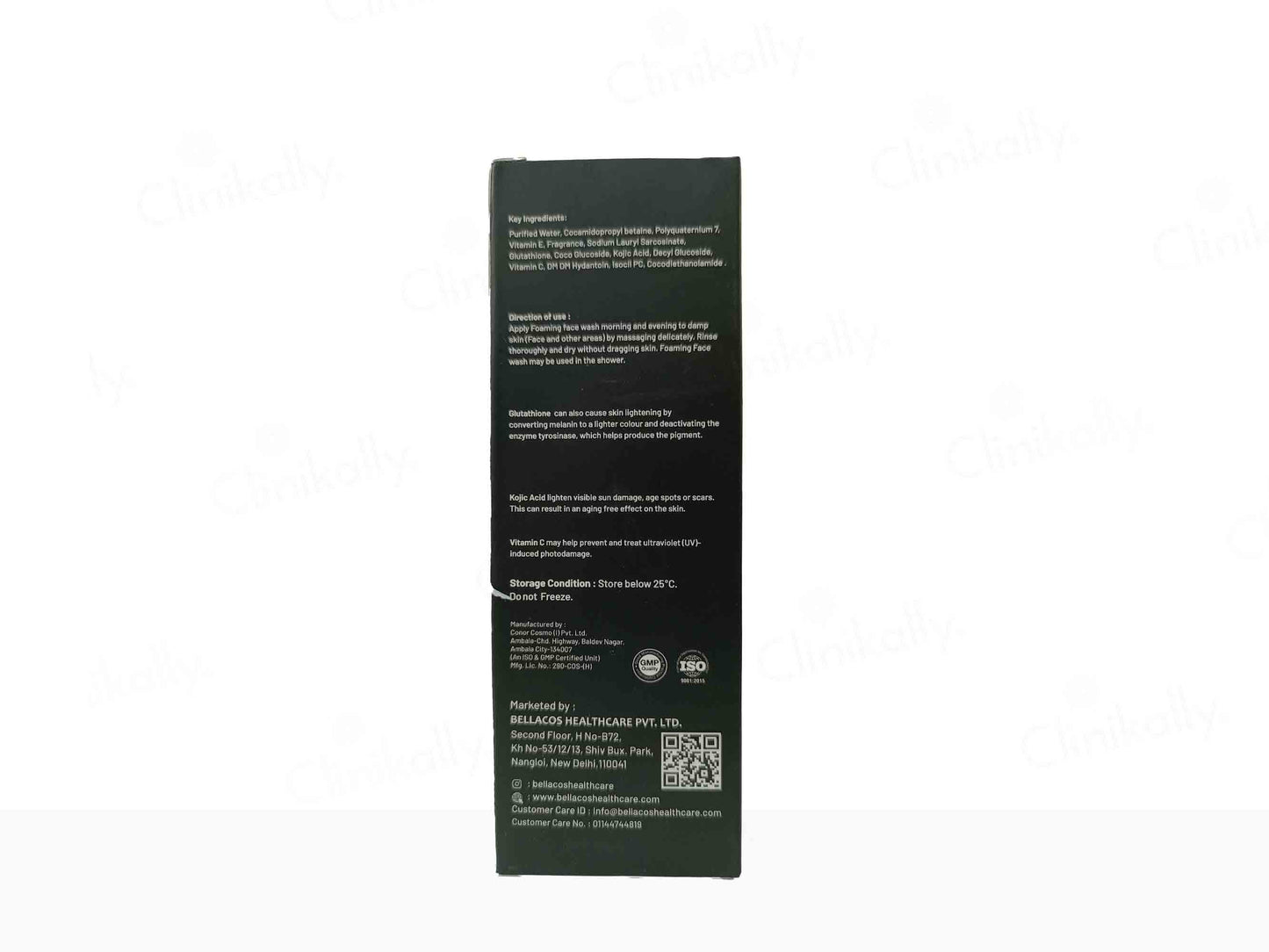 Bellacos Healthcare Glutathione Foaming Face Wash