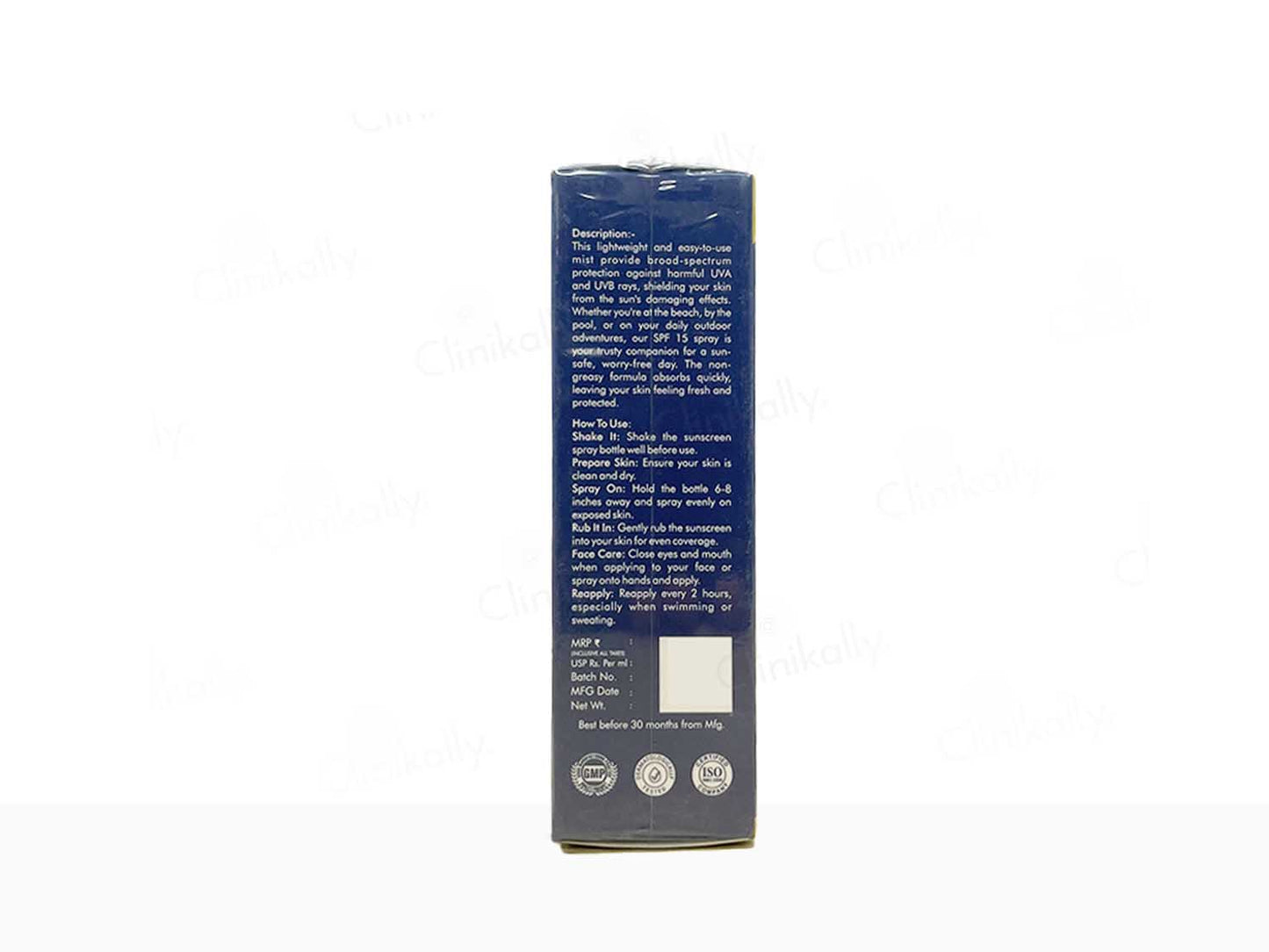 D'Vacos Baby Sunscreen Spray SPF 15