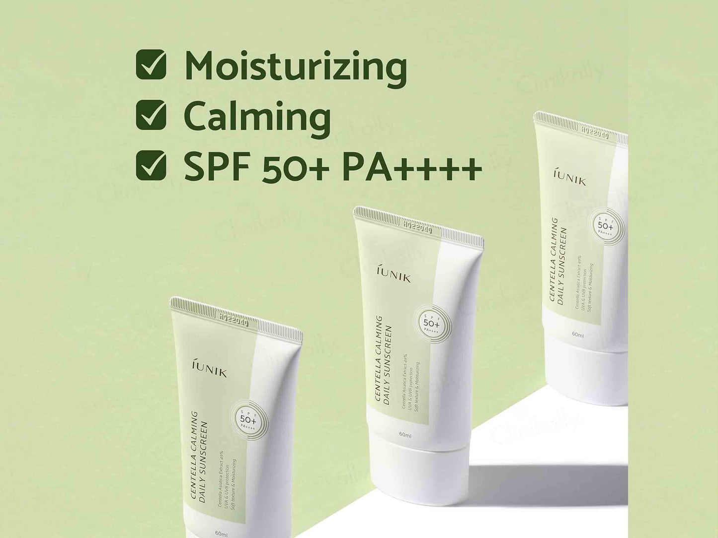 IUNIK Centella Calming Daily Sunscreen SPF 50+ PA++++