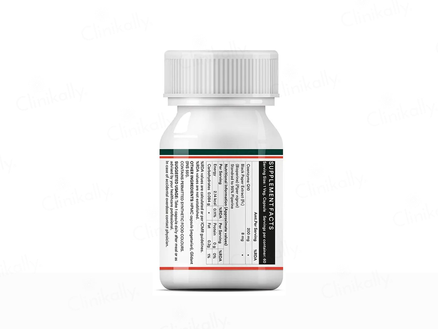 Inlife Coenzyme Q10 + Bioperine Nutraceutical Vegetarian Capsule