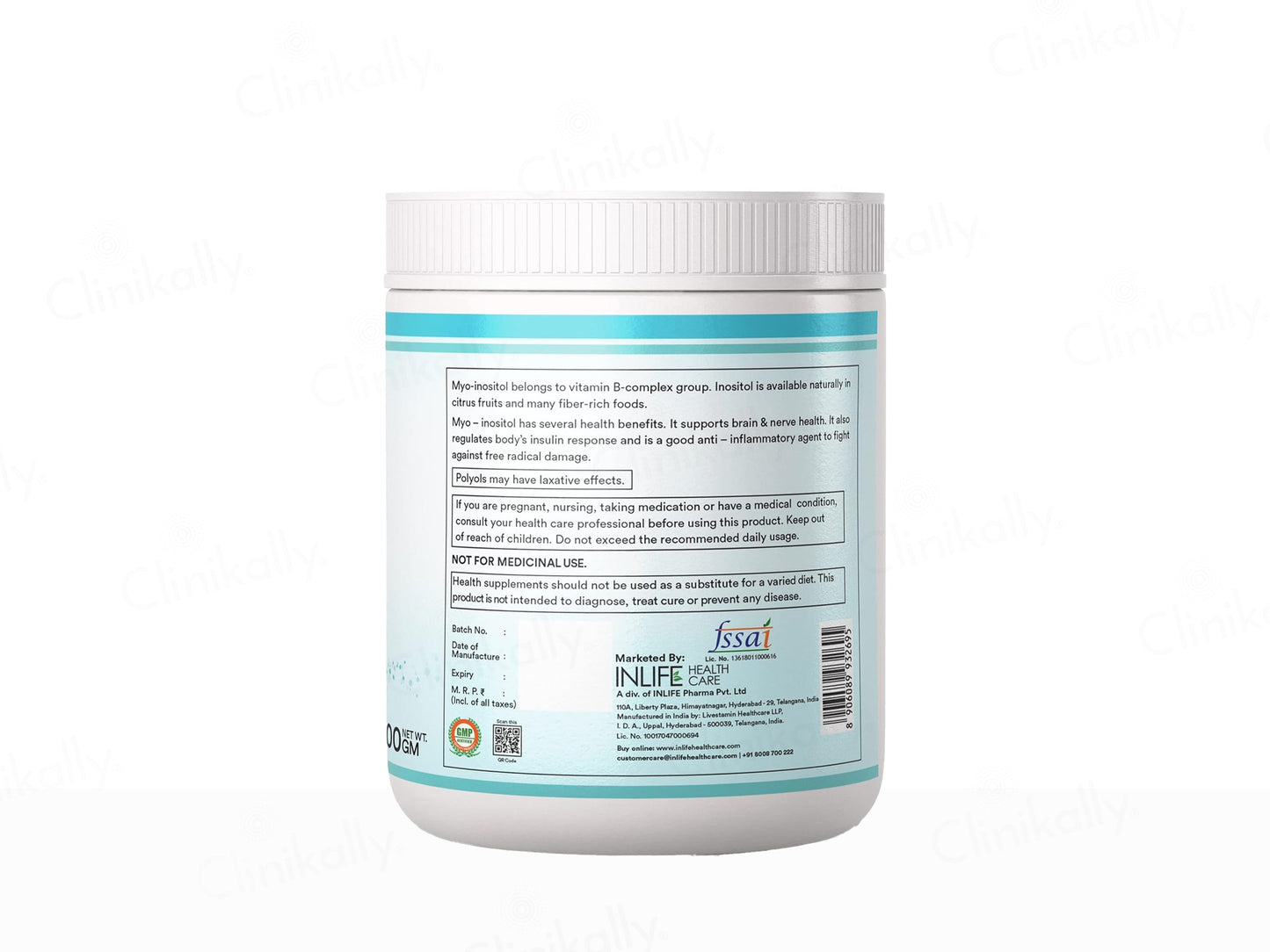 Inlife Myo-Inositol 2000mg Health Supplement Powder