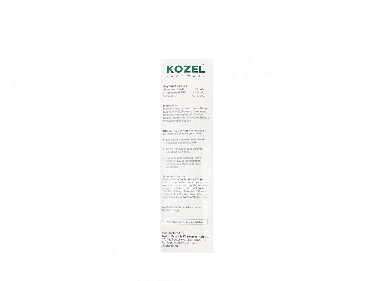 Kozel Skin Rejuvenating Face Wash Gel