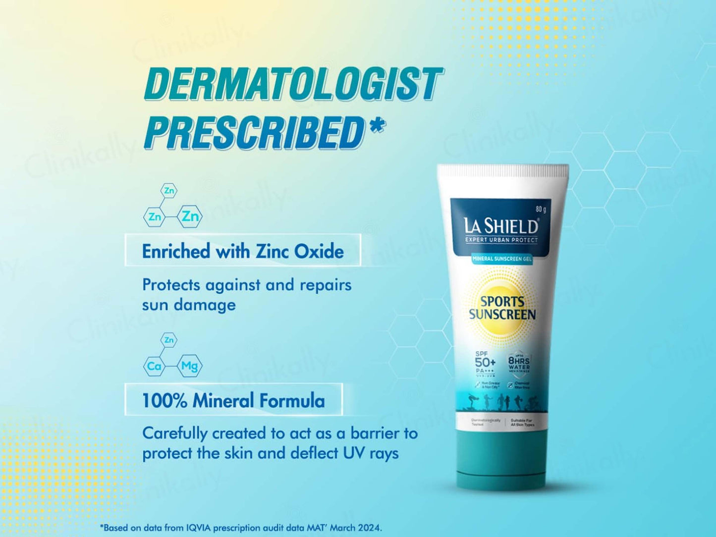 La Shield Expert Urban Protect Mineral Sports Sunscreen Gel SPF 50+ PA++++