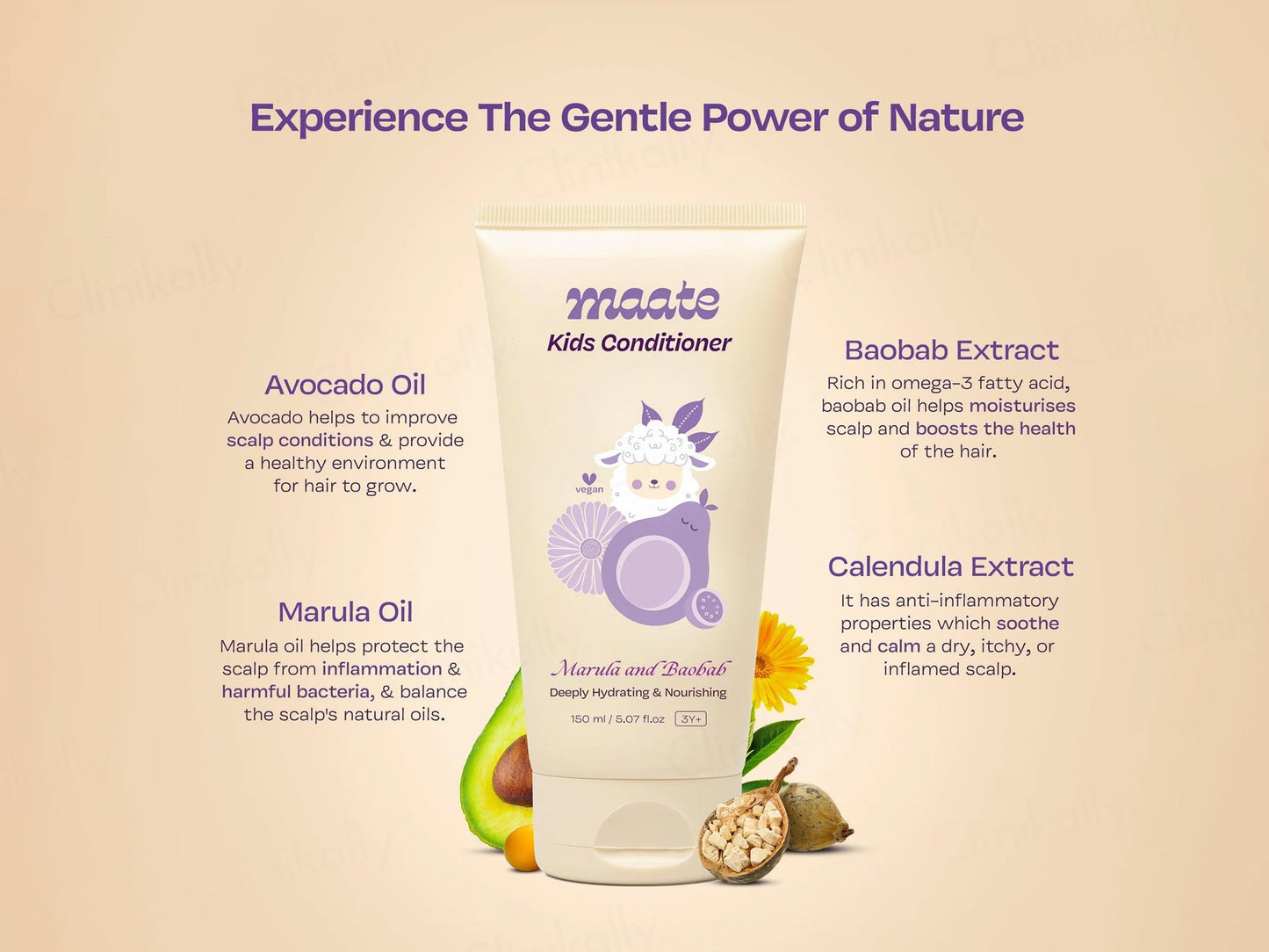 Maate Marula and Baobab Kids Hair Conditoner