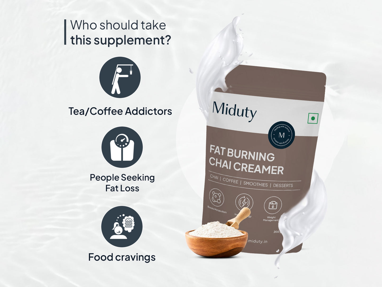 Miduty Fat Burner Chai Creamer Powder