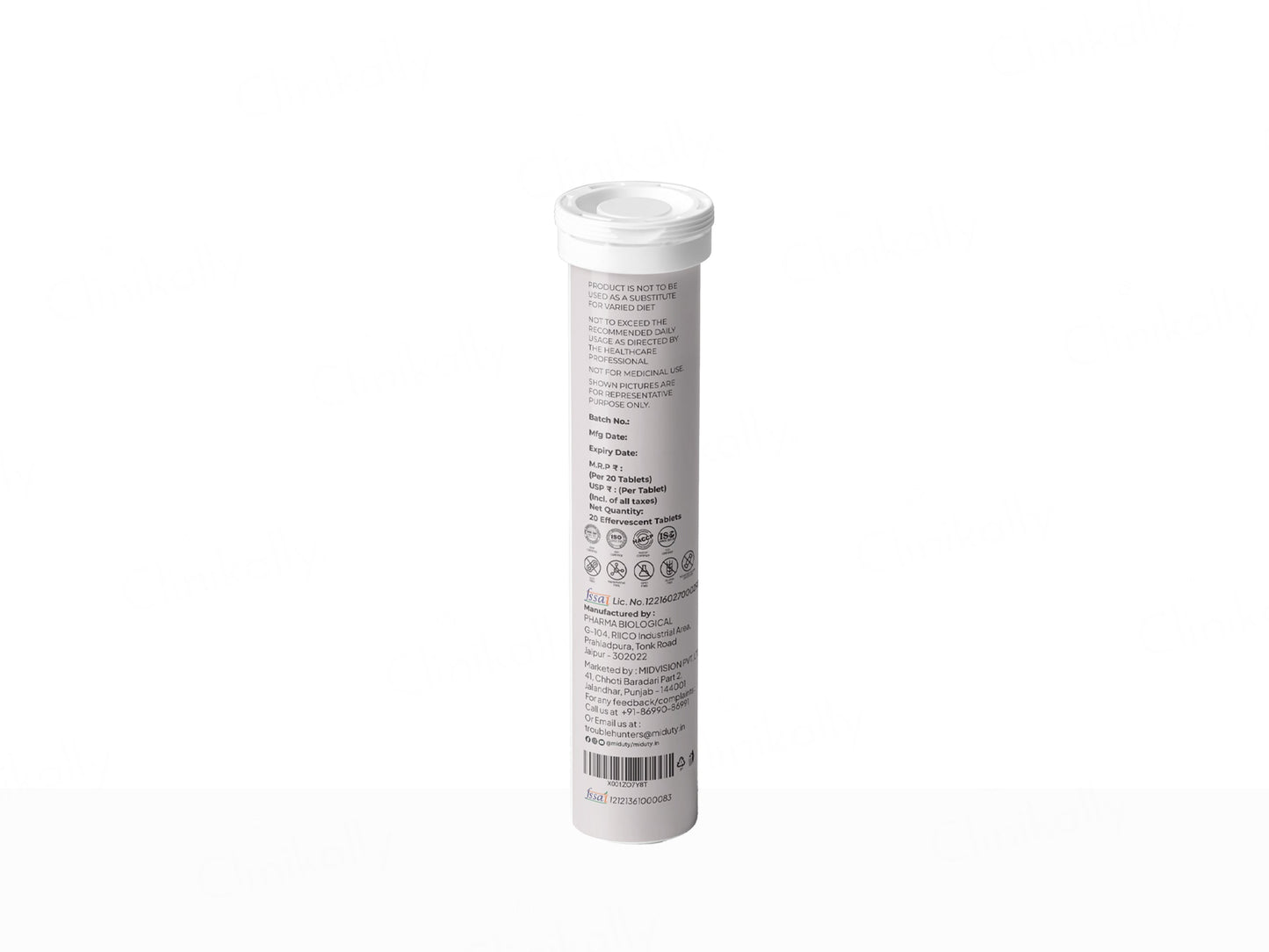 Miduty Ultimate Defence With Zinc, Vitamin C & Herbs Effervescent Tablet - Blueberry Flavour
