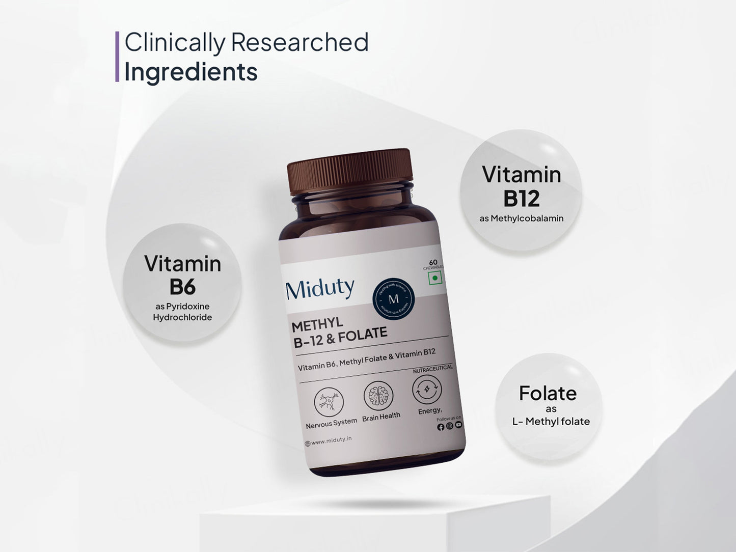 Miduty Methyl B-12 & Folate Tablet