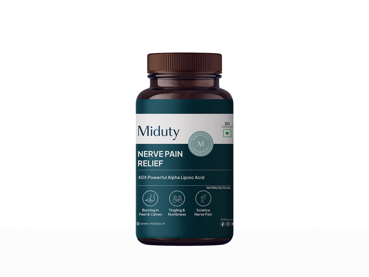 Miduty Nerve Pain Relief 40X Powerful Alpha Lipoic Acid Capsule