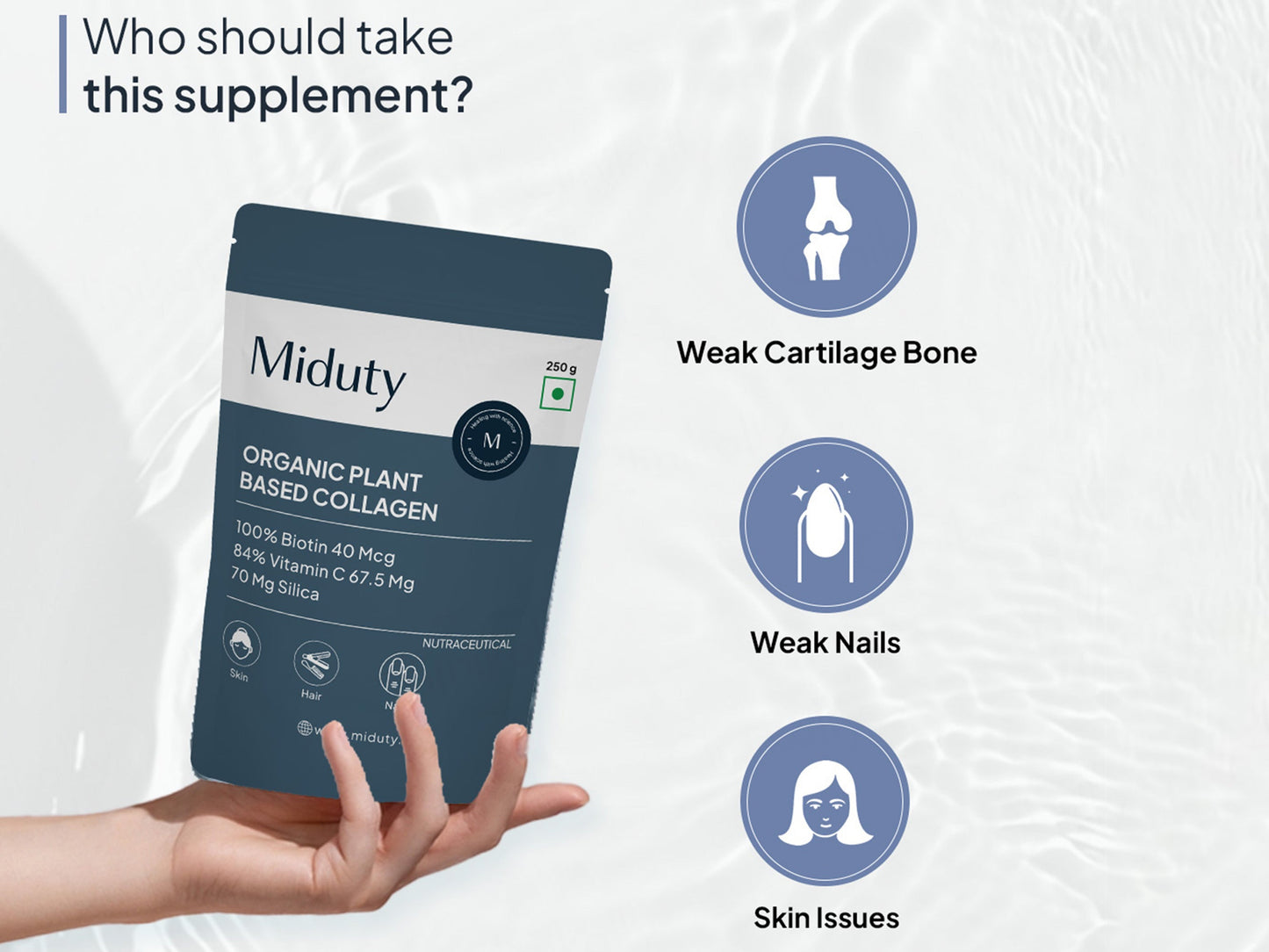 Miduty Organic Plant Based Collagen Powder