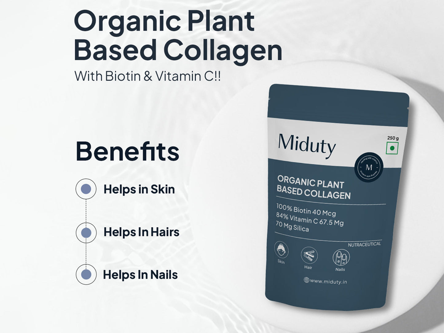 Miduty Organic Plant Based Collagen Powder