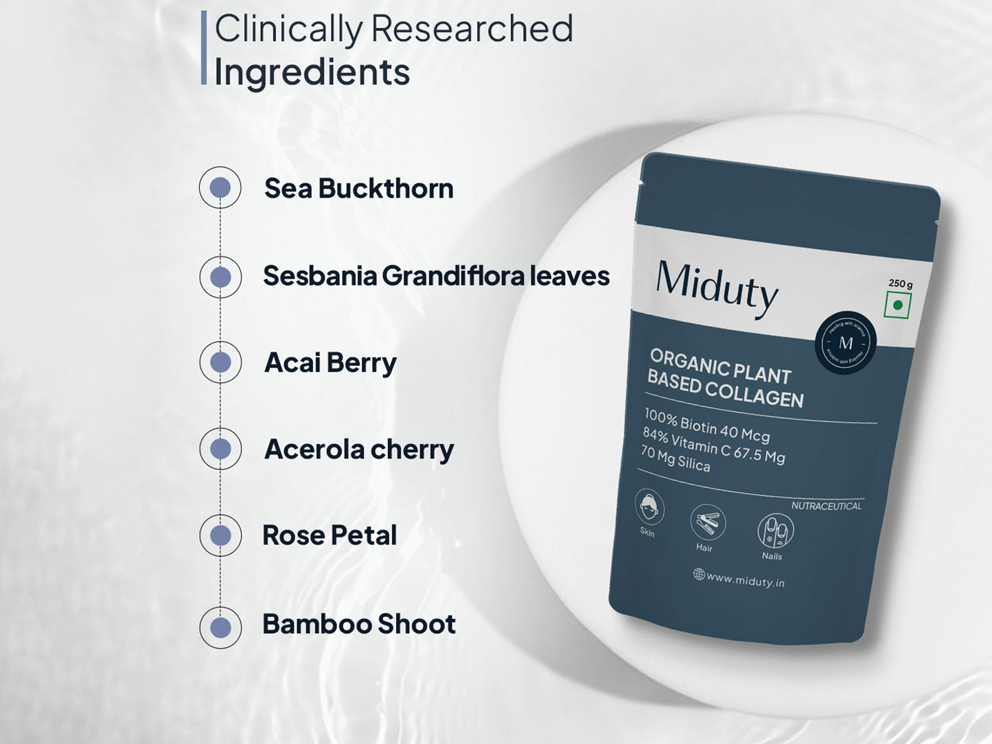 Miduty Organic Plant Based Collagen Powder