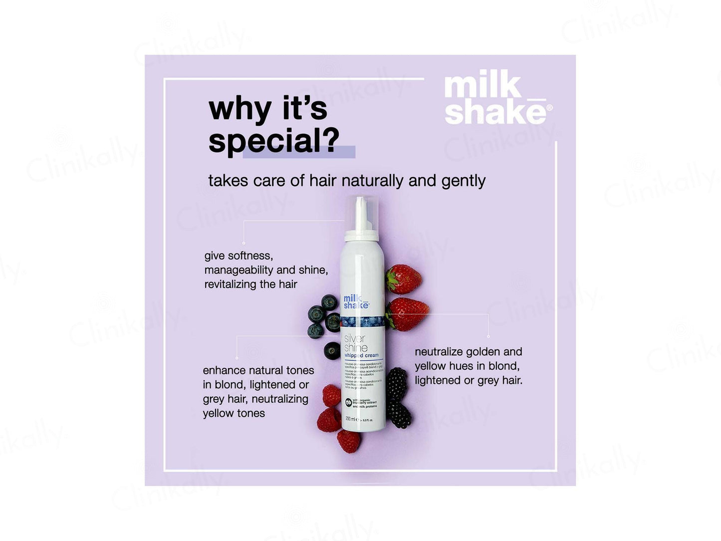 Milk Shake Silver Shine Whipped Cream For Blond & Grey Hair