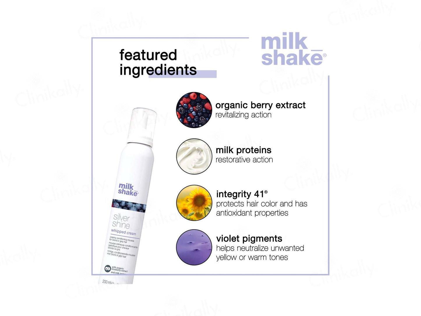 Milk Shake Silver Shine Whipped Cream For Blond & Grey Hair